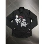 McQueen Cartoon Skeleton Graffiti Shirt